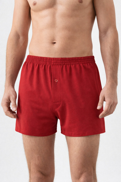 MİSSEMMA Men's Buttoned Cotton Boxer