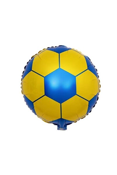 parti sürprizi Fan Printed Yellow Navy Blue Football Foil Balloon 1 Piece