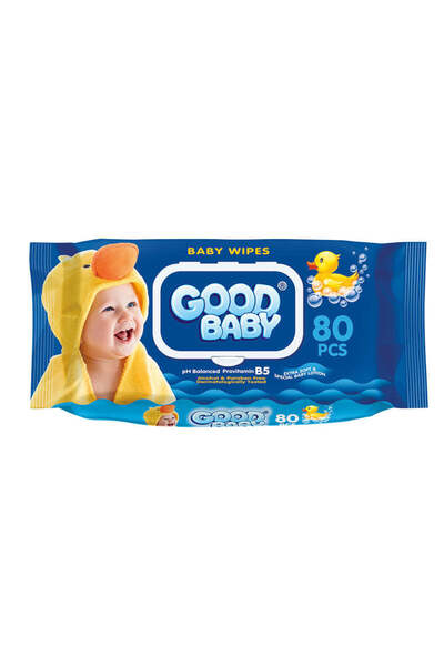 pansiprod Șervețele umede Goodbaby cu capac, 80 buc.