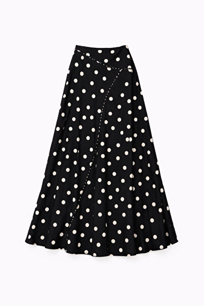 Touché Privé FUSTĂ CU TALIE ELASTICĂ ȘI IMprimeu cu buline