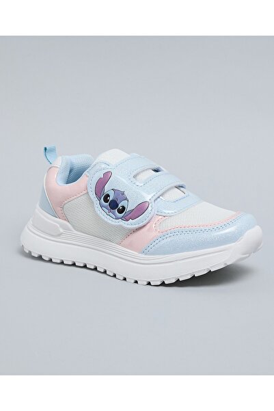 R&B Stitch Themed Velcro Closure Sneakers