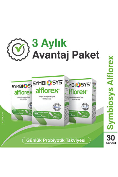 Symbiosys Alflorex Probiyotik 30 Kapsül x3 Paket