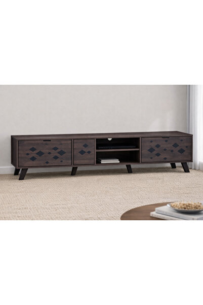 Arnohome Modern wooden TV stand, with an elegant and luxurious design suitabl...