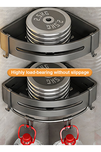 Generic 2PCS Bathroom storage rack - no-drill towel holder - toilet room bath...