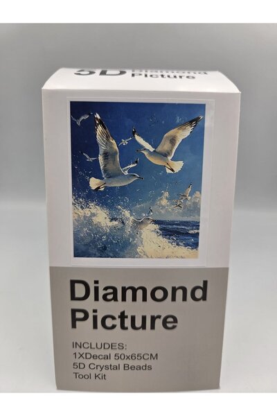 DUCK HOBY 65x50 Boncuklu Taş İşleme Mozaik Elmas Goblen Tablo Resim Boncuk Pu...