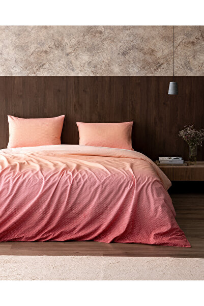 Madame Coco Mathis King Size Cotton Printed Duvet Cover Set - Fuchsia