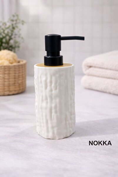 NOKKA موزع صابون سائل مزخرف، موزع صابون يوتو أكريليك، 7x12 سم