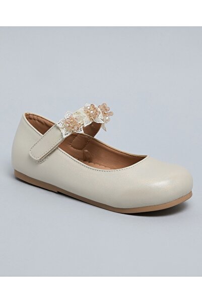 R&B Girls Gold Appliqued Mary Jane Shoes