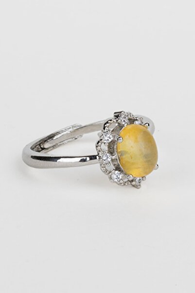 Paleo Sitrin Yüzük, Doğal Taş Ayarlanabilir Yüzük