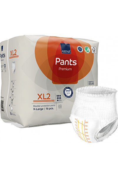 abena Scutece Slip Premium XL2 pentru adulți, absorbție 1900 ml, 16 bucăți