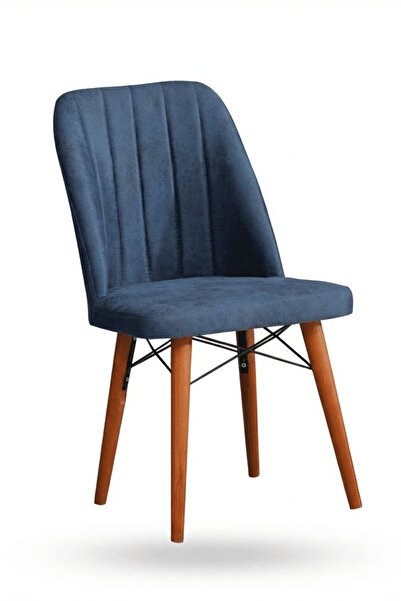 Desire Стол Belin, трапезарен, кухненски, тапициран с плат, дървени крака, 90...