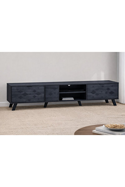 Arnohome Modern wooden TV stand, with an elegant and luxurious design suitabl...