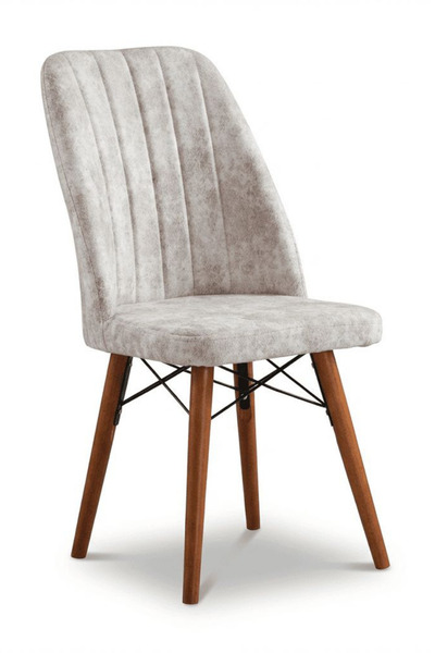 Desire Стол Belin, трапезарен, кухненски, тапициран с плат, дървени крака, 90...