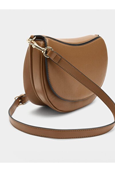 PARFOIS Kapaklı Oval Çapraz Çanta