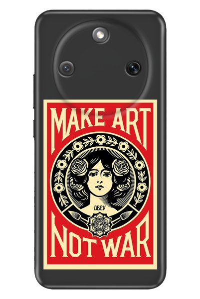 Cekuonline Honor Magic 8 Lite 6.79 "Case Colorful Silicone Printed Tpu Make Art