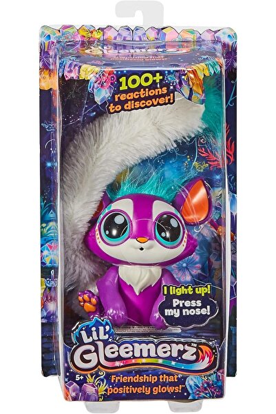 mattel لعبة ليل جليميرز GCN62 لومور فروي فريند، بنفسجي، لعبة تفاعلية ناطقة بذ...