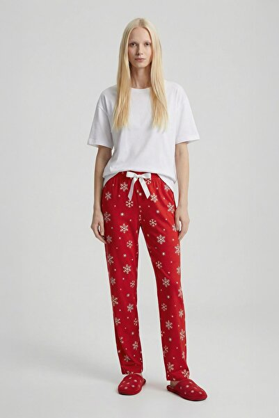 Rays 4531 Snow Pattern Pajamas Red