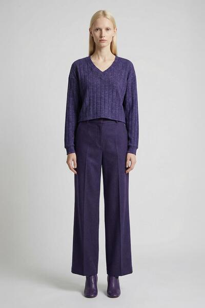 Rays 8259A V-Neck Blouse Navy