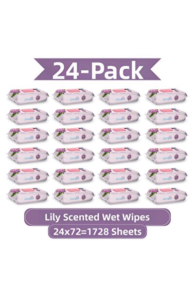 Paddlers مناديل مبللة برائحة الليلك 1728 منديل (24×72) - علبة