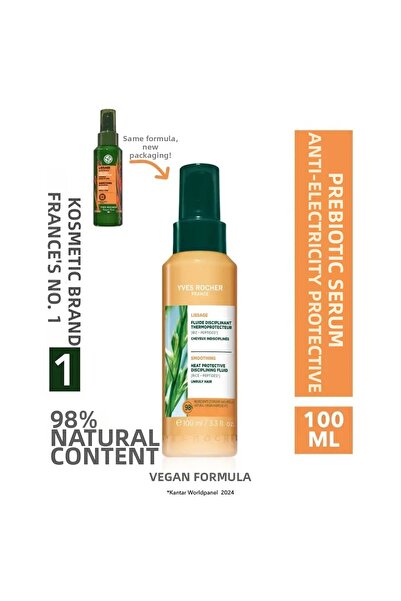 Yves Rocher مصل بريبيوتيك للحماية من الحرارة - شعر رقيق / ليساج - 100 مل