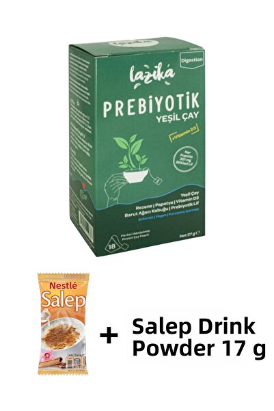 KMS HOME Lazika Prebiotic Green Tea 18 Tea Bags 27 Gr