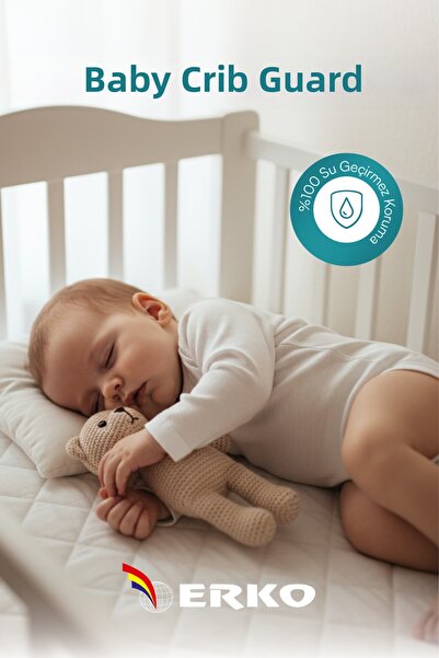 Erko Dört Mevsim Saltele pentru bebeluși - Protector de saltea matlasat, cu m...