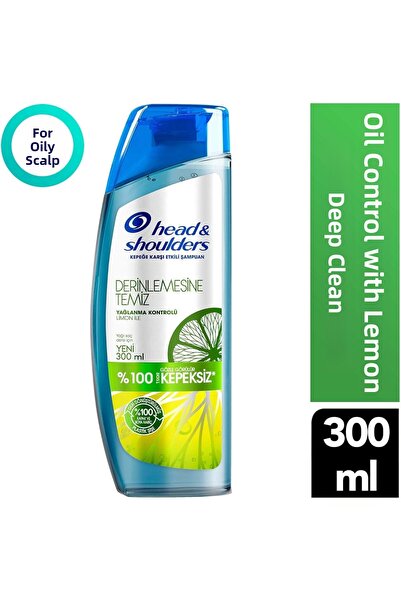 Head & Shoulders شامبو ديب كلين للتحكم في الزيوت بالليمون 300 مل