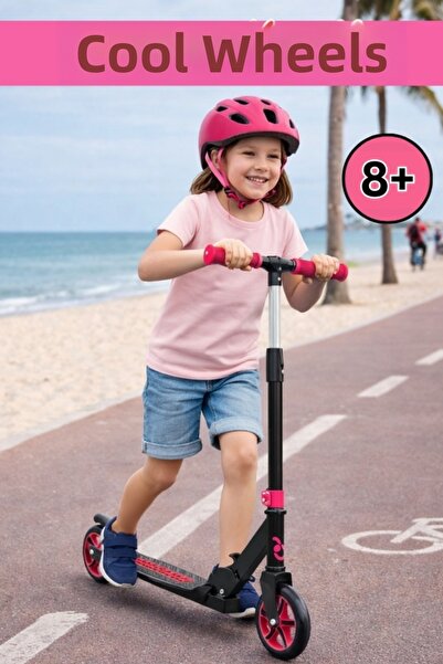 TOHA سكوتر COOLWHEELS 8+ القابل للطي |   عجلتان، سعة حمل 100 كجم، مع مقود قاب...