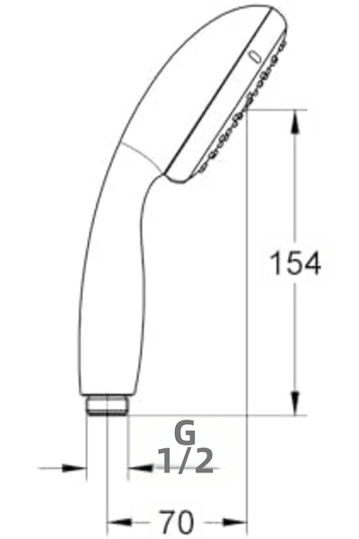 Nacario دش يدوي من NrcrioShop Start 100، 2 تدفق، مقاوم للسقوط، موفر للمياه، ن...