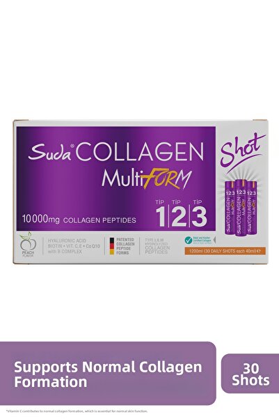 Suda Collagen MultiForm 40mlx30 ببتيد الكولاجين بنكهة الكولاجين - 10000 ملغ م...
