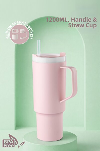 Nandy Home Large Size, 1200ml with Handle and Straw. Drinking Bottle & Flask ...