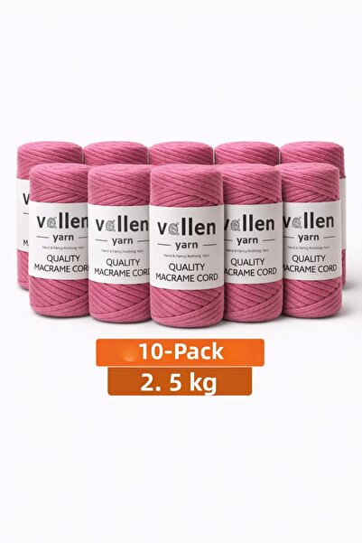 vollen yarn Taranan Macrame Thread 3 mm Taranan Cotton Macrame Thread 10 Pack...