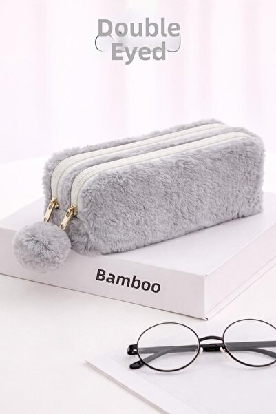 Bambus Home حافظة أقلام من القطيفة متعددة الأغراض مع أقسام متعددة ومقابض على ...