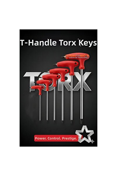 toyigoo Set de chei Torx cu mâner în T Tor-X Professional (6 piese) - Putere ...