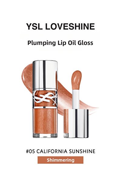 Yves Saint Laurent 5 California Sunshine Lip Oil with Lip Gloss and Plumping ...