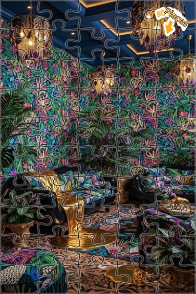 Teona Ahşap لغز خشبي بإطار مزدوج الطبقات بمظهر لوحة زيتية مستوحاة من الغابات ...