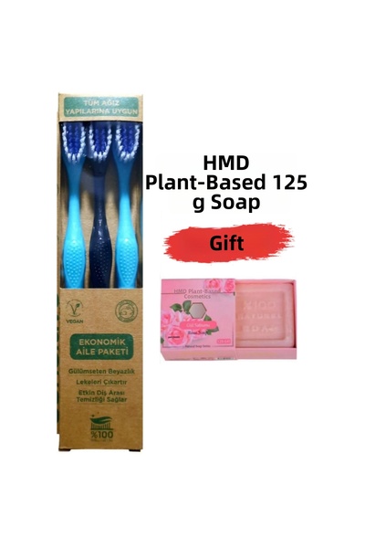 Herbadent Hmd Sensitive Toothbrush Medium Hard X 3 Pack 1 Pack 125 Gr Hmd Soa...