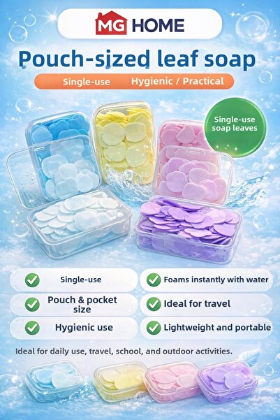 VENON 2 Packs of 100 Sheets 🧼   Melting Mini Paper Soap 🧼   Bag Size Soap H...