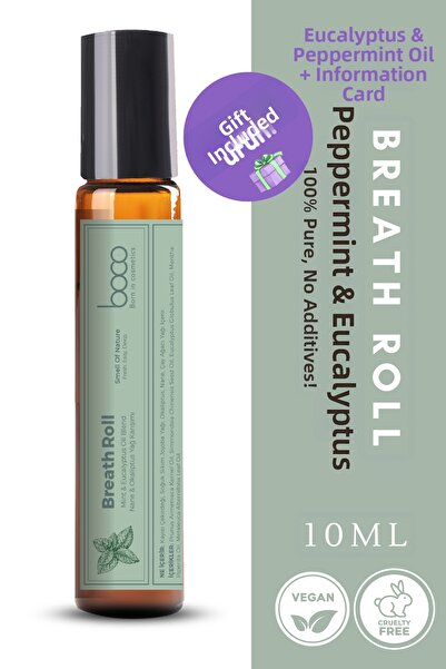 Boco Nature رول العلاج بالروائح، رول مزيج الزيوت العطرية بالنعناع والأوكالبتوس