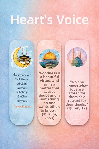 Hobbi Tasarım Heart's Voice Triple Bracket Set