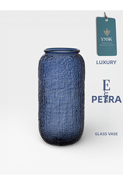 YNSK Luxury |   Petra |   Imported Nordic Style Glass Vase 26 cm