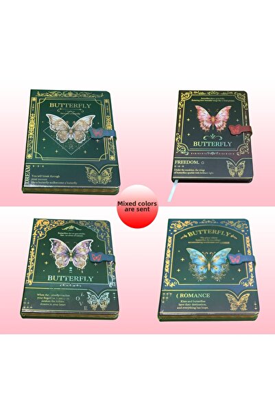 Gift Moda Hologram Cover Butterfly Dream Notebook
