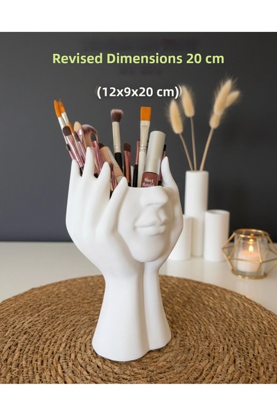 Filkorium3D Organizator decorativ de masă 3D pentru pensule de machiaj - Cado...