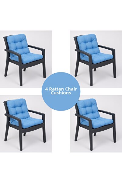 ELF CONSEPT Set de 4 perne pentru scaune din ratan