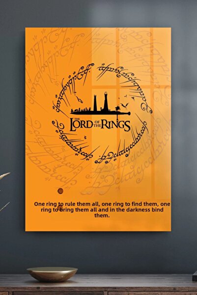 Decovetro Masă de sticlă Stăpânul Inelelor One Ring