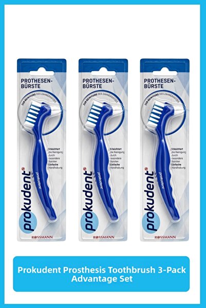 prokudent فرشاة أسنان اصطناعية، عبوة من 3 قطع