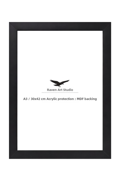 Raven Art Studio Potala A3-30X42Cm Black Picture Photo Document Poster Docume...