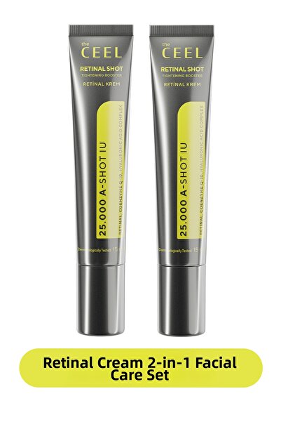 The Ceel كريم معزز لإصلاح وتفتيح البشرة من ريتينال شوت، عبوتان، 0.1%، يحتوي ع...