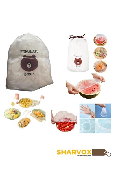 Sharvox 100 Pcs Pot and Plate Covers |   Food Cap That Preserves Freshness | ...