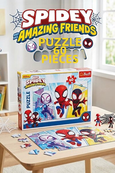 craftivio Trefl Spidey and His Amazing Friends 60 Piece Puzzle - Marvel Licen...